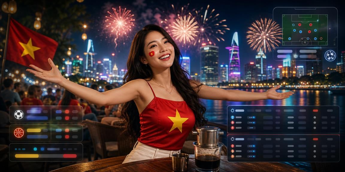 Người phụ nữ nhâm nhi cà phê và trải nghiệm cá cược trực tuyến tại TP. Hồ Chí Minh